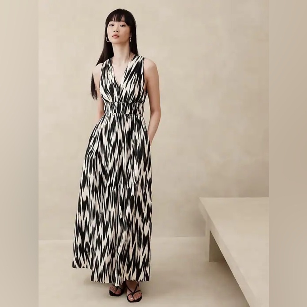 CASCADE SILK MAXI DRESS